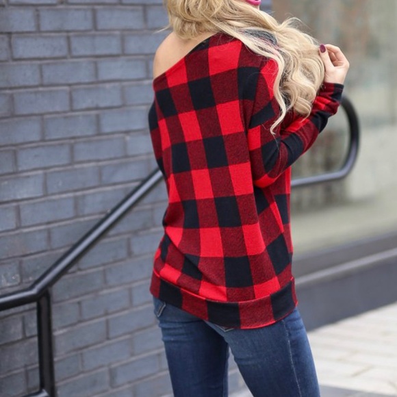 Buffalo plaid Sweatshirt - Picture 4 of 8